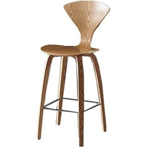 Barkrukken creatieve vrijetijdskruk zithoogte 67 cm hout hoge voet barkruk make-up stoel kruk rugleuning kruk toonbank hoge kruk thuisbar