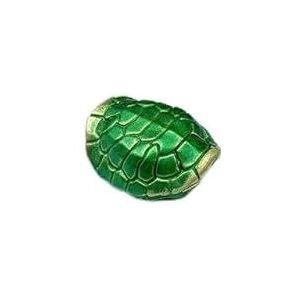 Koperen levensduur schildpad shell belettering mes kralen geweven paracord Lanyard hanger sieraden geluk DIY tool charmes accessoires-groene kleur