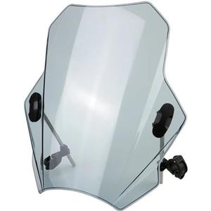 Motorfiets Voorruitafdekkingen Verstelbaar Voor CBR600RR CB1000R CBR 600RR CB 1000R Windgeleider(GRIJS)