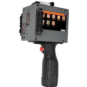 Handheld inkjetprinter met 4,3 inch LED Smart Touch Screen, dubbele inkttanks, sneldrogende inkjetprinter,Hoge gevoeligheid