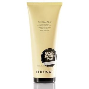 COCUNAT - Rich Shampoo - Dry, Curly, Damaged or Dyed Hair - Shampoo with R&D - Moisture Retaining and Fibre Revitalising - Split Ends| Sulfate and Silicone Free - Curly Method - 200 ml