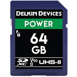 Delkin - POWER UHS-II - Geheugenkaart - 64GB - R:300MB/s W:250MB/s