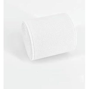 cm geïmporteerde rubberen band, kleur elastische band, dubbelzijdig en dik elastiek kleding naaien accessoires-wit
