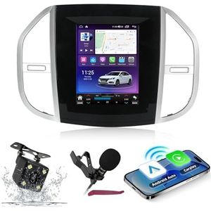 Android 14 Autoradio Navi voor B-enz Vito (2014-2020) 9.7 ""Verticale scherm multimediaspeler met draadloze carplay GPS-navigatie Bluetooth 5.0 HIFI FM-radio 5G-WiFi SWC,M400s
