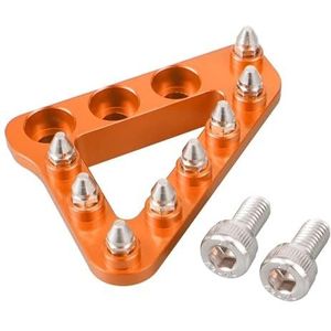 voetsteunen motorfiets Achterrempedaal Stap Tip Plaat Voor 690 Enduro R 2008-2022 Voor 690 SMC R 2019-2022 790 890 1050 1090 1190 Voor Adventure R Motorfiets Voetsteun(Oranje)