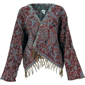 Guru-Shop, Bolero Jack, Casual Boho-jack, Groen, Synthetisch, Size:14, Boho-jassen en -vesten