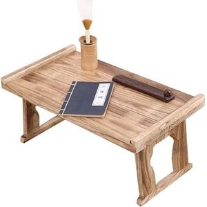 Lage tafel in Japanse stijl Massief houten theetafel Opvouwbare salontafeltafels Kleine bureauvloertafels Waterbestendige altaartafel