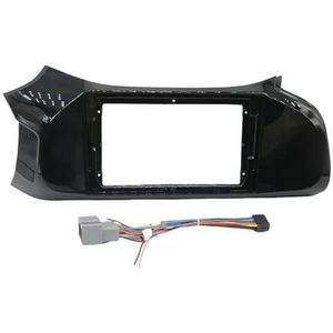 9"" Autoradio Fascia MP5-stereospeler 2DIN-hoofdunitpaneel Dashboardframe Installatiebekleding Voor Voor Onix 2012-2019 Auto Fascia Radio Paneel(UV frame and cable)