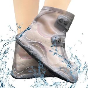 Waterdichte schoenovertrekken | Herbruikbare overschoenen overschoenen,Trendy dubbellaagse zool, eenvoudig te gebruiken, antislip, duurzame, dikke waterdichte overschoenen voor regen, sneeuw, Bbauer