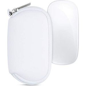 kwmobile computermuis hoes compatibel met Apple Magic Mouse 1/2 hoesje - Muis beschermhoes - Mouse case van neopreen in wit