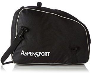 AspenSport Skischoenen en helmtas rugzak, zwart, 53 x 26 x 39 cm, 53 liter
