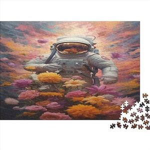 Astronauten Houten legpuzzels voor volwassenen, puzzelspel, gezinsactiviteit, legpuzzels, bloemen, puzzels, educatieve spellen voor volwassenen en tieners voor koppels en vrienden, 1000 stuks (75 x 50