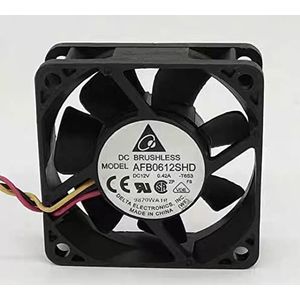 6020 AFB0612SHD DC12V 0.42A 6cm 3-wire chassis violent cooling fan