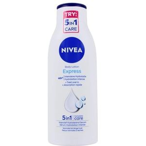 3 x NIVEA Body Lotion ""Express"" voor de normale huid - 400 ml