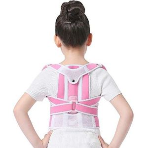 Kinderen Bultrug Correctie Riem Houding Corrector Schouder Rug Rug Brace Ondersteuning Riem Corset voor Kid Kinderen Meisje Jongen Studenten (Color : Pink, Size : Small) Made in China