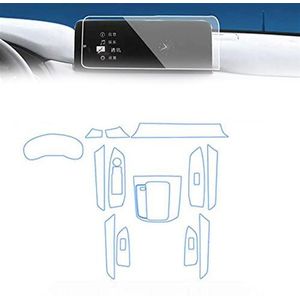 Auto Dashboard Lcd-scherm Interieur TPU Beschermfolie Auto Interieur Anti-kras Film Fittingen Voor Mazda CX-5 2021 2022 (Color : Full set)
