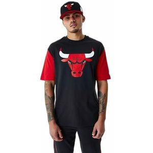 New Era Heren T-shirt NBA Colour Insert Chicago Bulls, zwart
