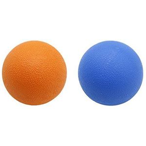 Deep Tissue Lacrosse Myofasciale Massage Bal voor Achterhals Oranje Blauw