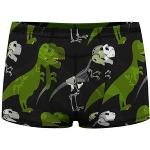 Dinosaurus Skelet Heren Boxer Slips Sexy Shorts Mesh Boxers Ondergoed Ademend Onderbroek Thong