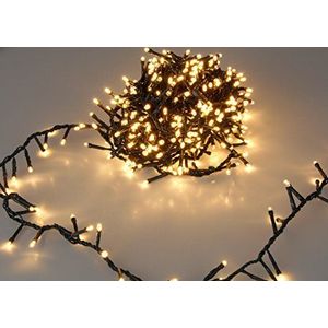 Spetebo LED bundel cluster lichtketting extra warm wit - 36 m / 1800 led - kerstboom tuin decoratie verlichting IP44 met stroomkabel - kerstverlichting voor binnen en buiten