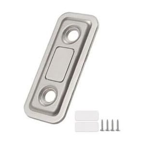 LIUONZTFD Magnetische kastsluitingen met schroeven Magneetdeurstoppers Onzichtbare deurdranger Compatibel met kastkast Kastmeubelbeslag (Color : Silver)