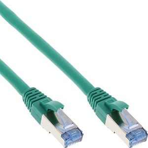 InLine 76800G Patchkabel RJ45-Stecker auf RJ-45-Stecker S/FTP Cat.6A grün 10m