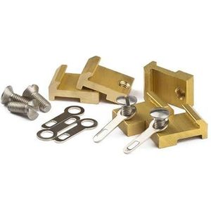 Massoth - RAIL CONNECTION CLAMPS G SCALE BRASS 9MM 20/PACK
