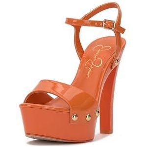 Jessica Simpson Calenta sandaal voor dames, Tangerine, 36.5 EU