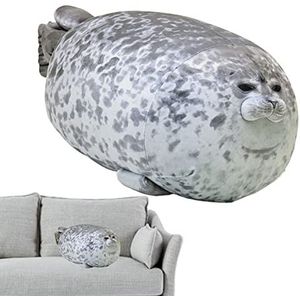 Blob Seal Pluche knuffeldier, zeehond, knuffelkussen, schattige pluche pluche knuffelkussen, pluche knuffelkussen, pluche kussen met pluche zeehond, pluche kussen