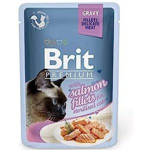 VAFO PRAHA s.r.o. Brit Premium Cat Sasz.85G SOS zalm voor katten gesteriliseerde filet