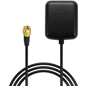 MILIWAN GPS Antenne SMA Plug Connector GPS Actieve Antenne met 3M Antenne Verlengkabel Waterdichte GPS Module met Magnetische Basis voor GPS Navigatie Systeem auto DVD