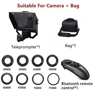 Teleprompter, Mini Teleprompter Draagbare Inscriber Mobiele artefactvideo met afstandsbediening for telefoon, Online onderwijs livestreaming(XT-3B)