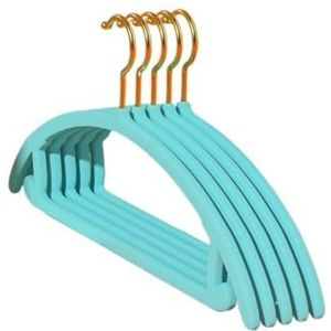 Kledinghangers Kleding Hangers Massaal Draadhangers Voor Volwassen Kleding Jas Opbergrek Antislip Hangende Kledingkast Organisator Houder Gouden Haak Kleerhangers voor Garderobe (Color : C, Size : 1