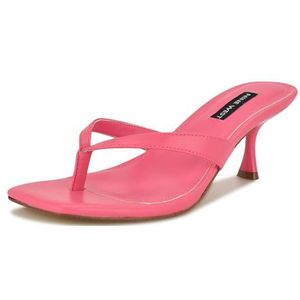 NINE WEST Andela sandaal met hak voor dames, Neon Roze 661, 41 EU