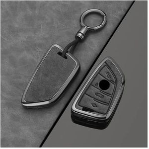 Sleutelbehuizing houder Legering Autosleutel Case Cover Shell Fob Voor BMW X1 X3 X5 X6 X7 1 3 5 6 7 Serie G20 G30 G11 F15 F16 G01 G02 F48 Accessoires Sleutelbehuizing(C Gray)