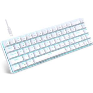 STBQHG 68Keys Mechanische Toetsenbord Dubbele Geschoten Hot-Swappable Clicky Schakelaars met Backlights Optie USB C Datakabel