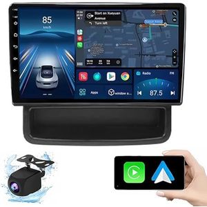 Android 14.0 2 Din Autoradio 9"" Touchscreen Auto Stereo voor Renault Traffic/Opel/Nissan Primastar 2010-2014 met Draadloze Carplay Android Auto GPS navigatie AHD Omgekeerd beeld Stuurwielbediening(P6(