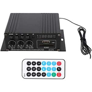 VBESTLIFE Digitale hifi-audioversterker, 12 V hifi-versterker AK370 met led-scherm en afstandsbediening, compatibel met verschillende digitale producten