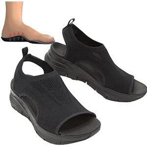 Zomer wasbare slingback | Zomer wasbare slingback | Super comfortabele sport gebreide sandalen mesh zachte zool mode damesschoenen