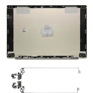 WANGHUIH LCD achterkant bovenhoes + scharnieren scharnier compatibel met HP Pavilion 13-AN0000 13-an1018tu 13-an0002tu TPN-Q214-serie (goud A+H)