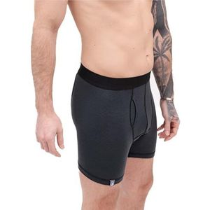 Alpin Loacker - Mannen boxers - De Sport Onderbroek, Merino Wol Boxer Shorts voor Winter en Zomer, heren ondergoed, Grijs M