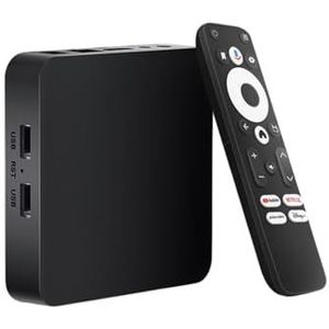 Streaming Box GD-2 met Google TV, 4K HDR & LAN-aansluiting - Smart TV mediaspeler voor vloeiende streaming