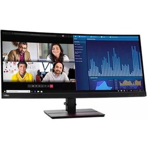 Lenovo - ThinkVision P34w-20 - Gebogen Monitor - 34 inch - WQHD - LED