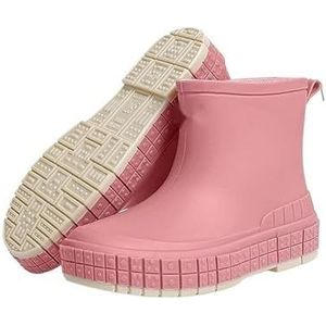 Waterdichte regenlaarzen for dames, halfhoge antislip regenlaarzen for dames, werklaarzen for buiten, tuinschoenen for nat weer, for tuinieren en buitenactiviteiten, duurzame en slipvaste zool, gemakk