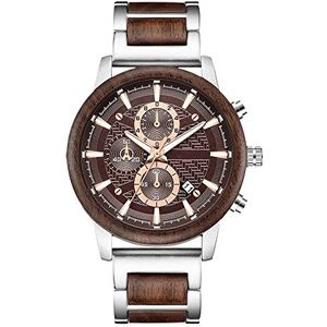 Mannen Business Horloge Metalen Chronograaf Polshorloge Quartz Staal Dial Polshorloge Fashion Casual Watch Geschenken (Color : C)