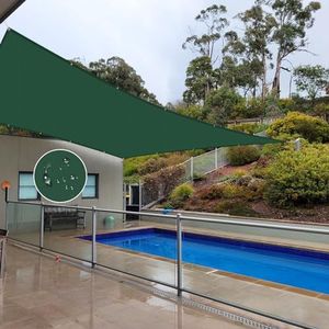 NAKAGSHI Waterdicht schaduwzeil, donkergroen, 1,5 x 5 m, rechthoekig zeil voor outdoor schaduwtent, geschikt voor tuin, outdoor, terras, balkon, camping, gepersonaliseerd