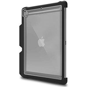 STM Bags Dux Shell Duo Case Cover voor Apple 10,2"" iPad (2019) - zwart / transparant [Militaire Standaard I Apple Stylus vak I Transparante achterkant I Apple Smart Cover/Keyboard compatibel]