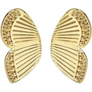 Elegante vlinder charme oorknopjes: doorboorde schattige oorbellen voor vrouwen, Koper, Geen edelsteen