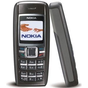 Mobiele telefoon Nokia 1600 zwart met branding zonder simlock