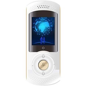 Taal Spraakvertaling, 45 talen Intelligente spraakvertaling 2 inch touchscreen Ondersteuning WiFi + Hotspot Tweerichtings spraakvertaling Real-time chat Reizen Zakelijk Conferentiegesprek,Wit
